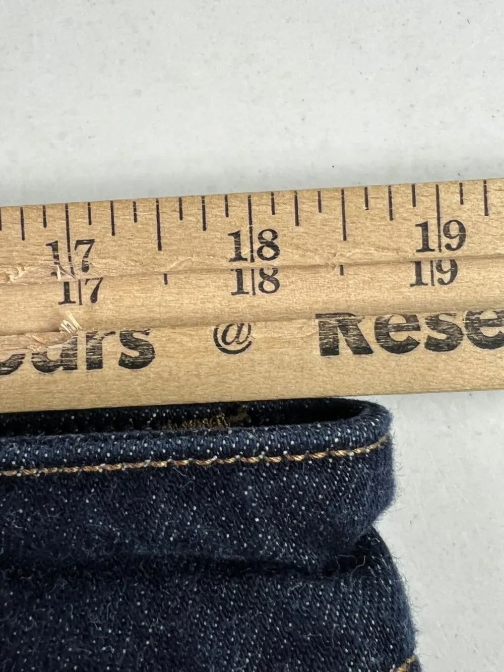 Pistola Jeans Women's 37x25* Beau Seamed Horseshoe Crop Dark Blue Denim Tag 33